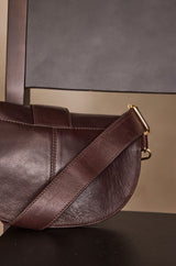 MARCEL CHOCOLATE LEATHER BELT BAG
