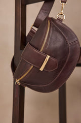 MARCEL CHOCOLATE LEATHER BELT BAG