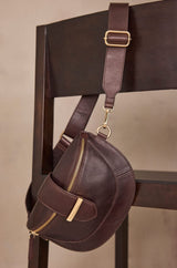 MARCEL CHOCOLATE LEATHER BELT BAG