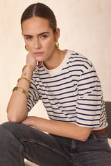 LISETTE STRIPED COTTON T-SHIRT