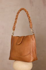 MARCEL LIGHT CAMEL LEATHER BUCKET BAG