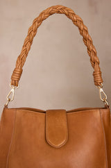 MARCEL LIGHT CAMEL LEATHER BUCKET BAG