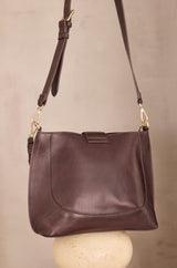 MARCEL CHOCOLATE CAMEL LEATHER BUCKET BAG