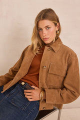 LENI CINNAMON COTTON T-SHIRT