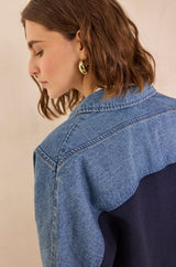 PENNY NAVY BI-COLOR JACKET