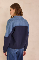 PENNY NAVY BI-COLOR JACKET