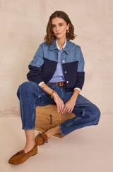 PENNY NAVY BI-COLOR JACKET