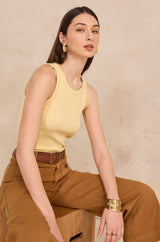 LEOPOLD CORN COTTON BLEND TANK TOP