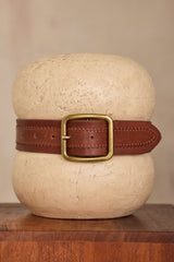 LUCIEN LIGHT CAMEL LEATHER BELT
