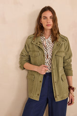 CLAIRE COTTON SAFARI JACKET