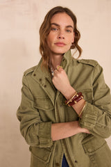 CLAIRE COTTON SAFARI JACKET