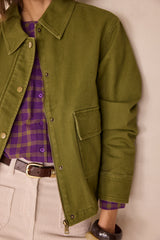 COCO OLIVE COTTON JACKET