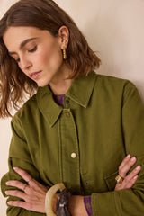 COCO OLIVE COTTON JACKET