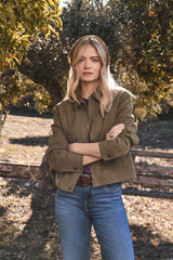 COCO OLIVE COTTON JACKET