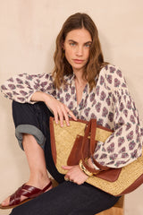 DANICA PAISLEY PRINT BLOUSE