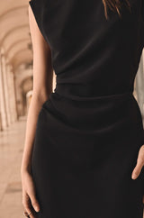 BIANCA SLEEVELESS BLACK DRESS