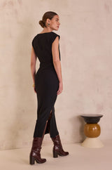 BIANCA SLEEVELESS BLACK DRESS