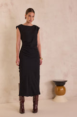 BIANCA SLEEVELESS BLACK DRESS
