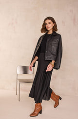 BELINDA BLACK KNITTED DRESS