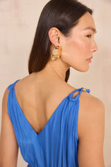 LISANA BLUE STRAIGHT DRESS