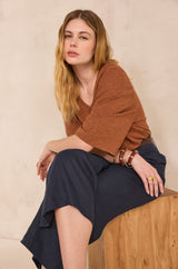 TINO INK WIDE LINEN TROUSERS