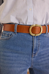 RUBY STONE USED TURN-UP CROPPED JEANS