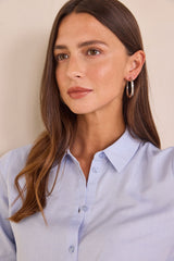 CARLA LIGHT BLUE COTTON SHIRT