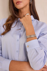 CARLA LIGHT BLUE COTTON SHIRT