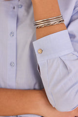 CARLA LIGHT BLUE COTTON SHIRT