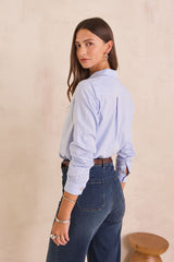 CARLA LIGHT BLUE COTTON SHIRT