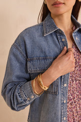 DONOVAN LONG SLEEVE DENIM COTTON SHIRT