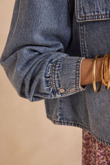 DONOVAN LONG SLEEVE DENIM COTTON SHIRT