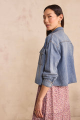 DONOVAN LONG SLEEVE DENIM COTTON SHIRT