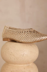 SANTIAGO GOLD BALLERINAS