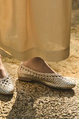 SANTIAGO GOLD BALLERINAS