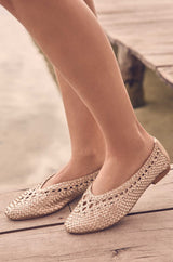 SANTIAGO GOLD BALLERINAS