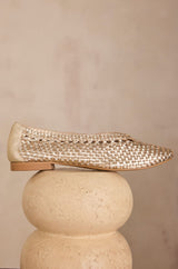 SANTIAGO GOLD BALLERINAS