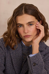 FLORA HERRINGBONE COAT