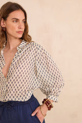 DYLAN PAISLEY PRINT BLOUSE