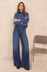 ROMAIN RAW DENIM  WIDE-LEG JEANS