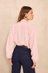 SEATTLE LUREX VISCOSE STRIPED BLOUSE