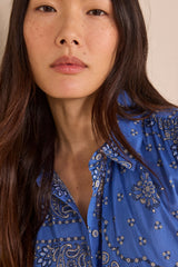 DAURELY SCARD PRINT SHIRT