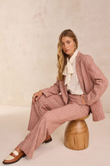 COLETTE EMBROIDERED LAVALIERE SHIRT