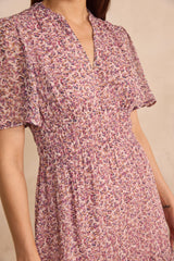 LANA PRINTED FLOWY DRESS