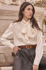 SPIRIT PUSSY BOW FLUID BLOUSE