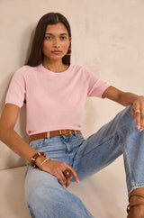 PAPRIKA BIS PINK SHORT SLEEVE SWEATER