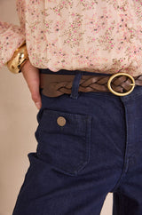 ANAIS RINSE WIDE-LEG JEANS