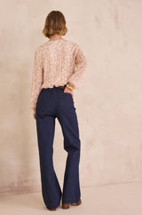 ANAIS RINSE WIDE-LEG JEANS