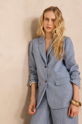 PEYTON HEATHER BLUE JACKET