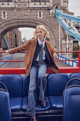 NELIA SUEDE LEATHER BLAZER